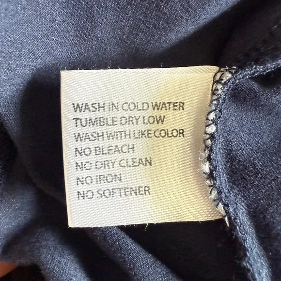 Rhoback Navy Blue Long Sleeve Top - Picture 4 of 4